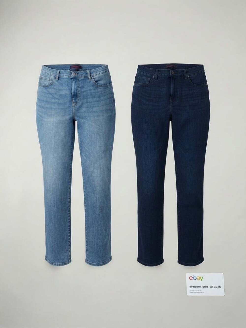 Time and Tru Women's High Rise Straight Leg jeans Amanda 16